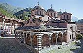 Rila Monastery, the five domed church the Nativity of the Virgin 